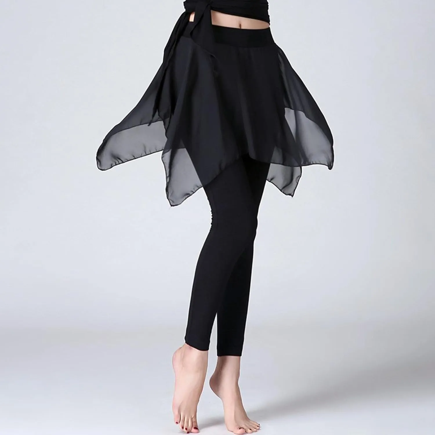 2 in 1 Womens Leggings with Skirt High Waisted Tennis Athletic Flowy Skirted Legging Active Sport Golf Tennis Skirt