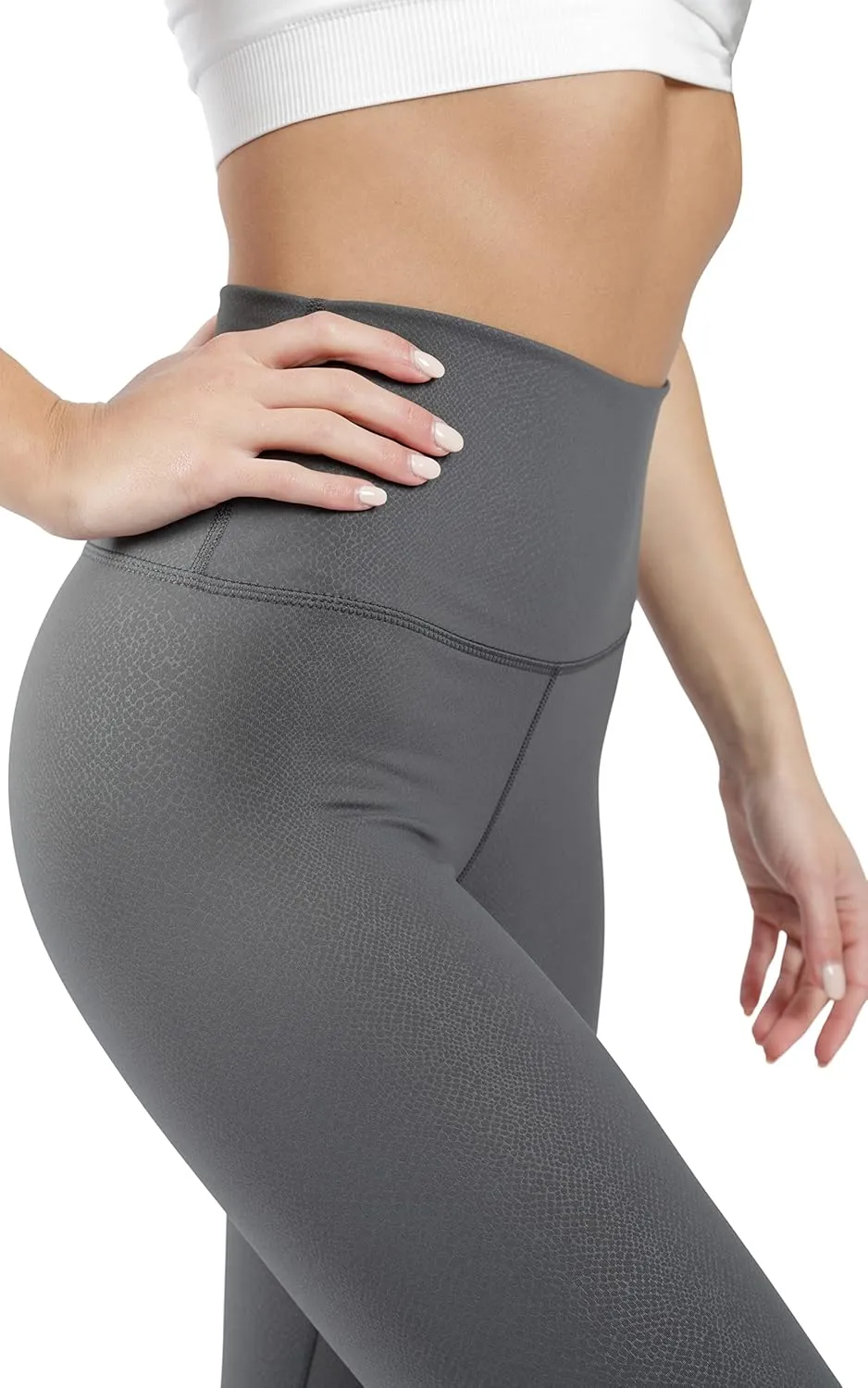 90 Degree By Reflex High Waist Tummy Control Squat Proof Ankle Length Printed Leggings
