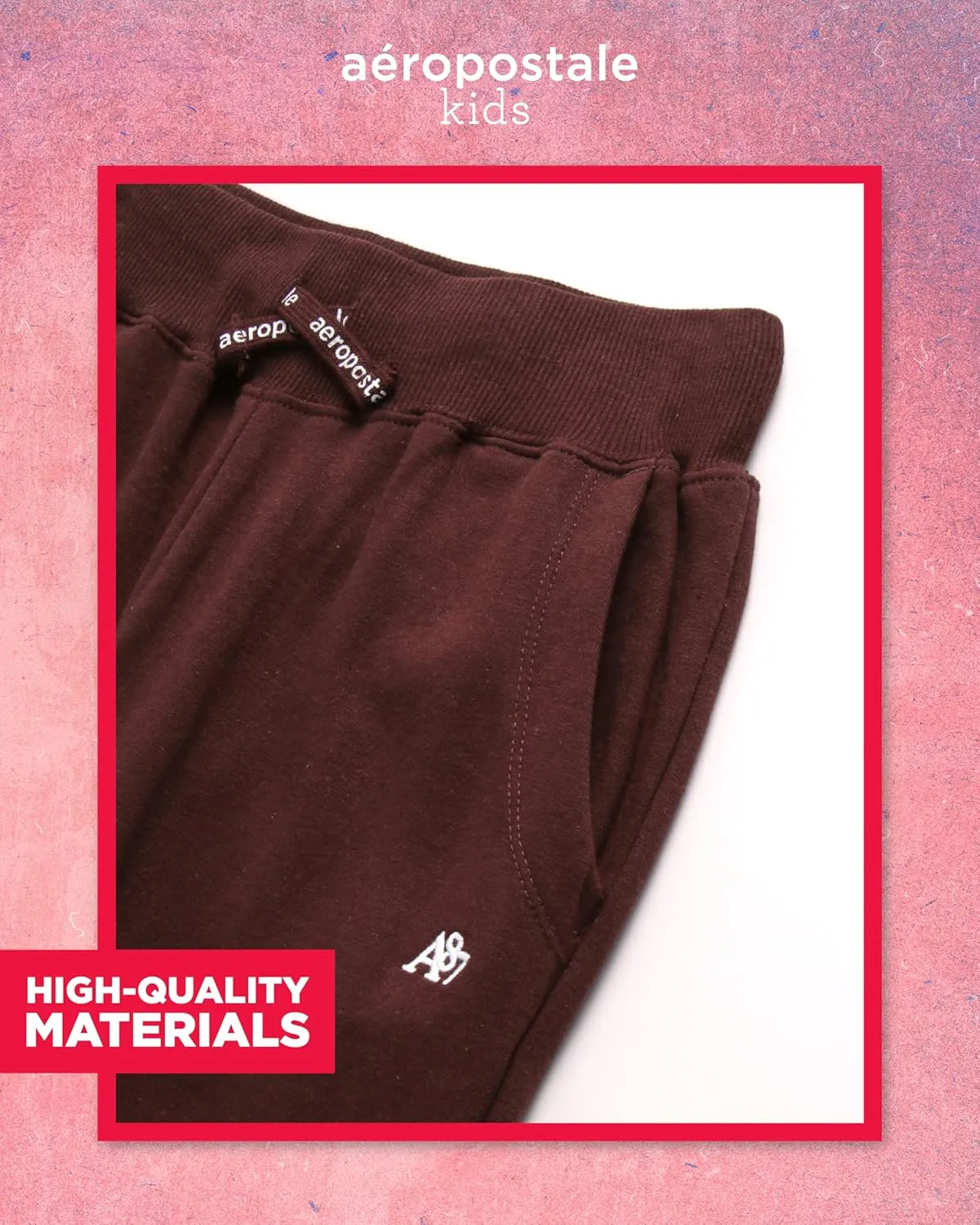 AEROPOSTALE Girls' Sweatpants - Fleece Wide Leg Performance Jogger Pants for Girls - Kids' Lightweight Joggers (7-16)