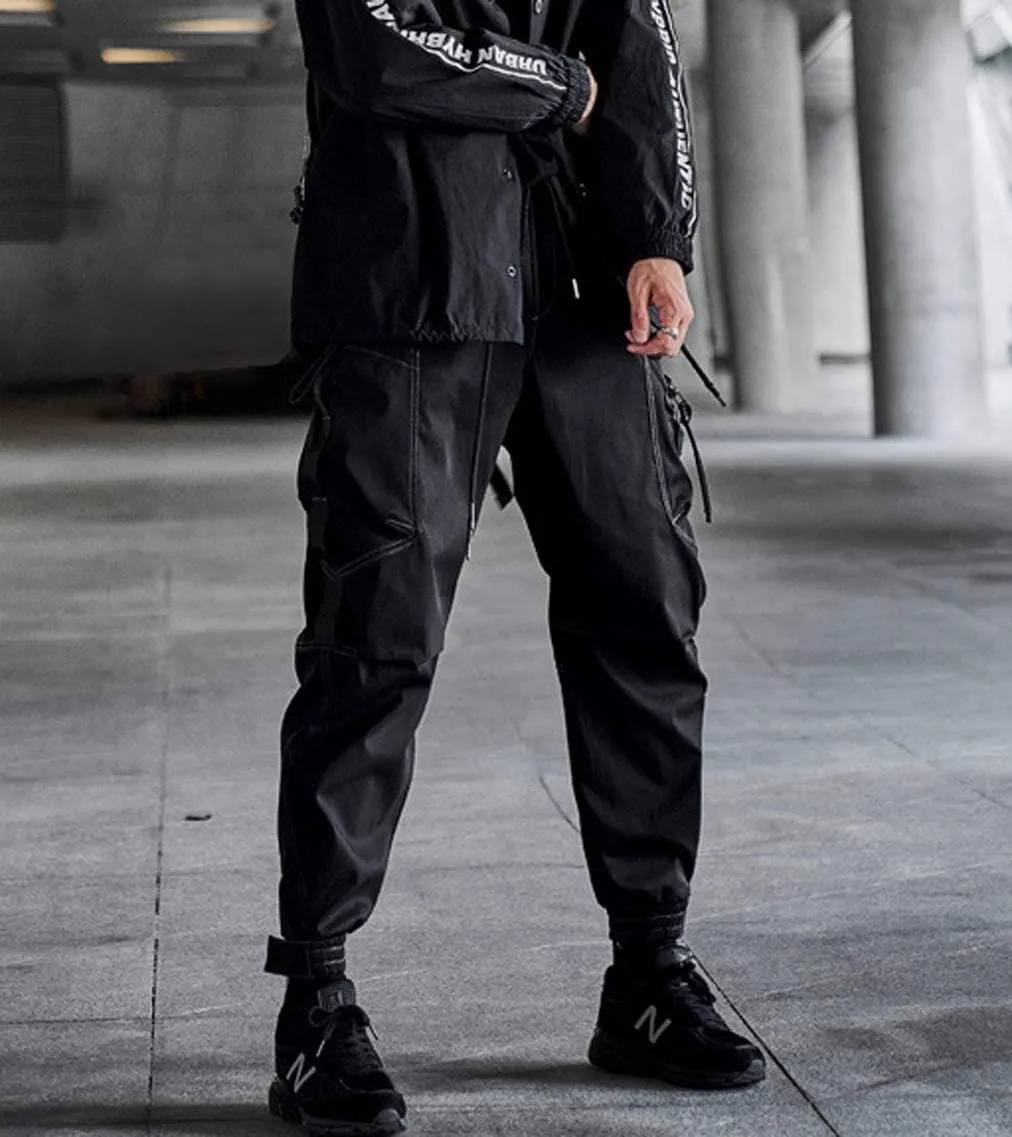 Astellarie Mens Jogger Pants Techwear Hip Hop Punk Harem Cargo Jogger Pant Streetwear Tactical Track Pants with Pocket