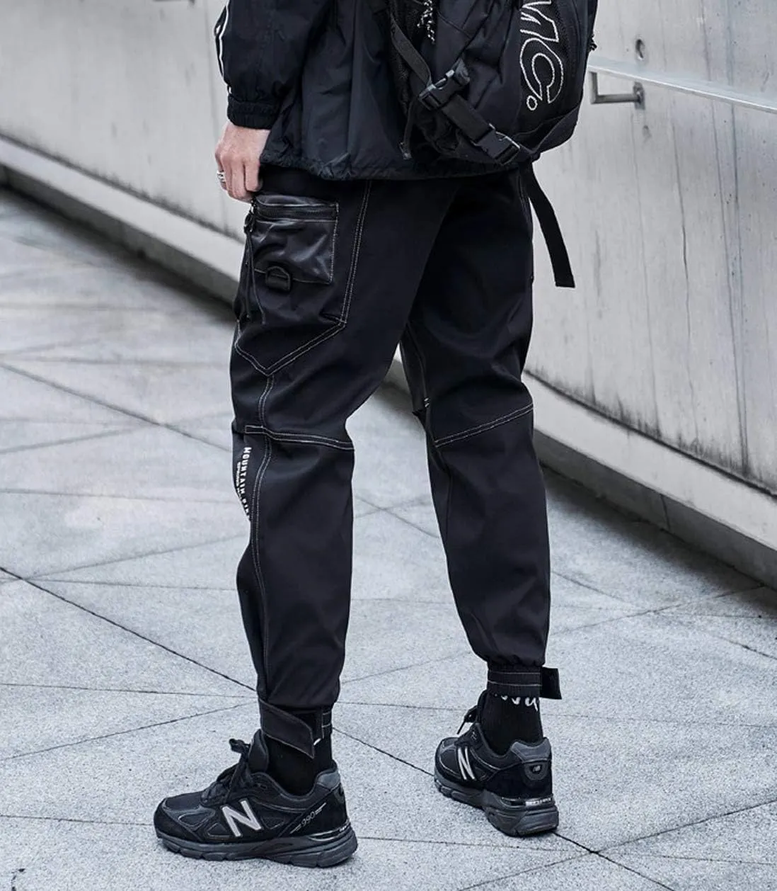 Astellarie Mens Jogger Pants Techwear Hip Hop Punk Harem Cargo Jogger Pant Streetwear Tactical Track Pants with Pocket