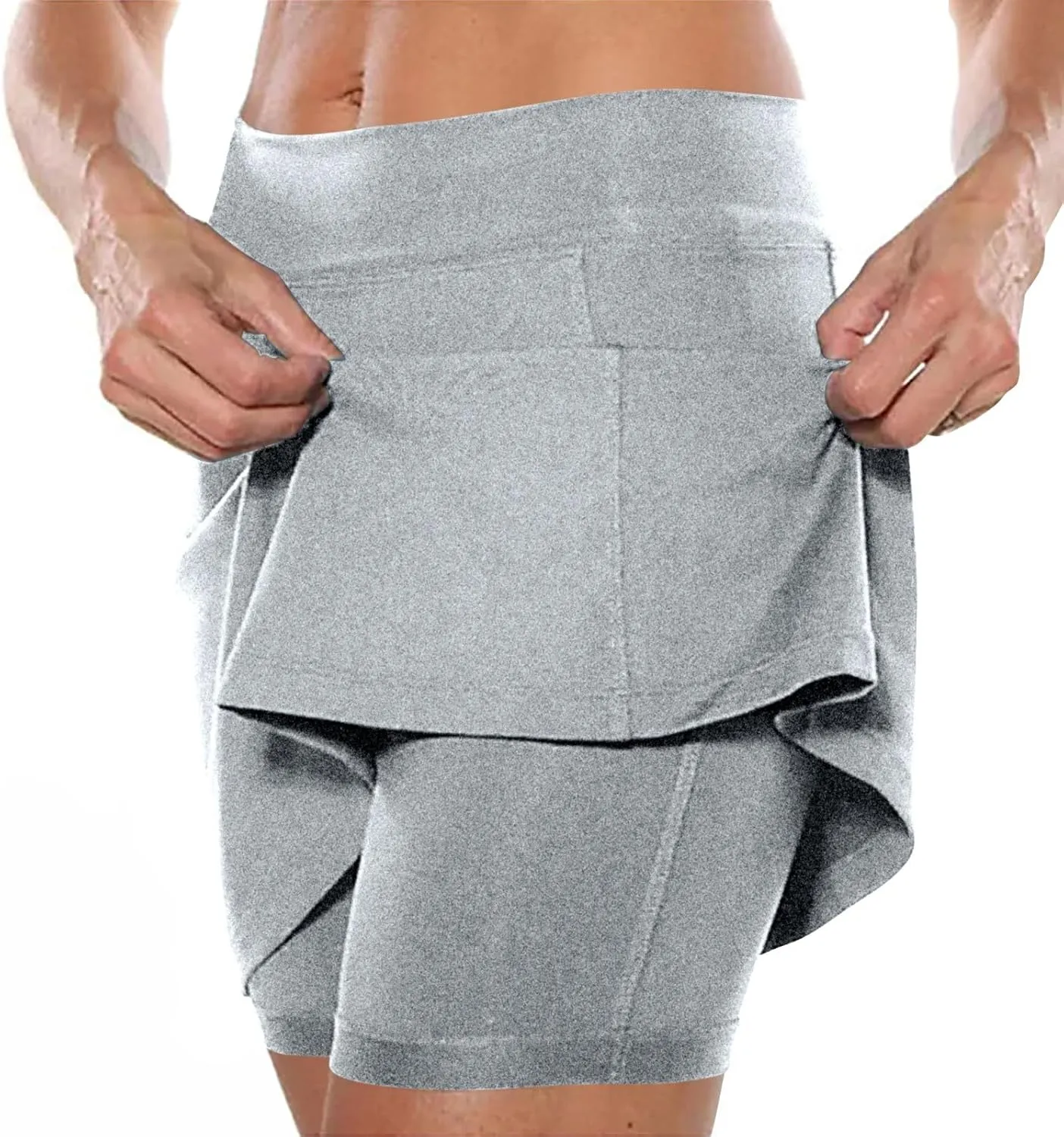 Athletic Skorts for Woman Black High Waisted Tummy Control Women's Yoga Shorts Dressy Casual with Pockets Skirts