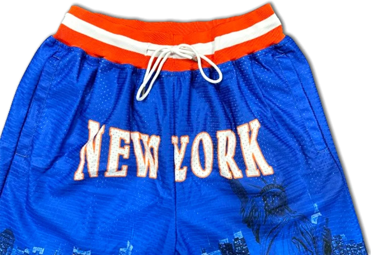 Basketball Shorts City Skyline Night View Zipper Pockets Quick Drying Trunks Fashion Hip-hop Gift for Men Gym Running