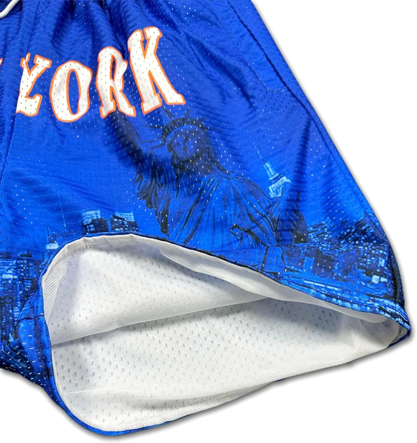 Basketball Shorts City Skyline Night View Zipper Pockets Quick Drying Trunks Fashion Hip-hop Gift for Men Gym Running