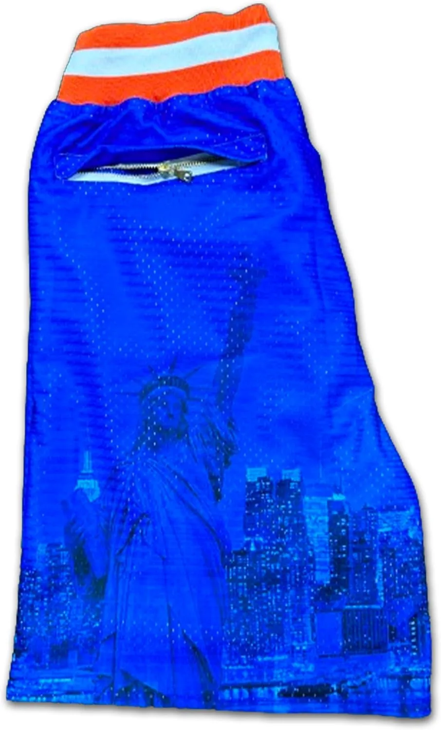 Basketball Shorts City Skyline Night View Zipper Pockets Quick Drying Trunks Fashion Hip-hop Gift for Men Gym Running