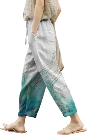 Beach Vacation and Summer Casual Drawstring Pants 2025 Beach Travel Vacation Outfits Leggings for Women Black