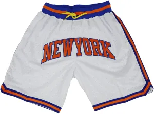 Bicrjox Men's Basketball Fans Gifts with Pockets Mesh Shorts Workout Sport Quick Dry - White M