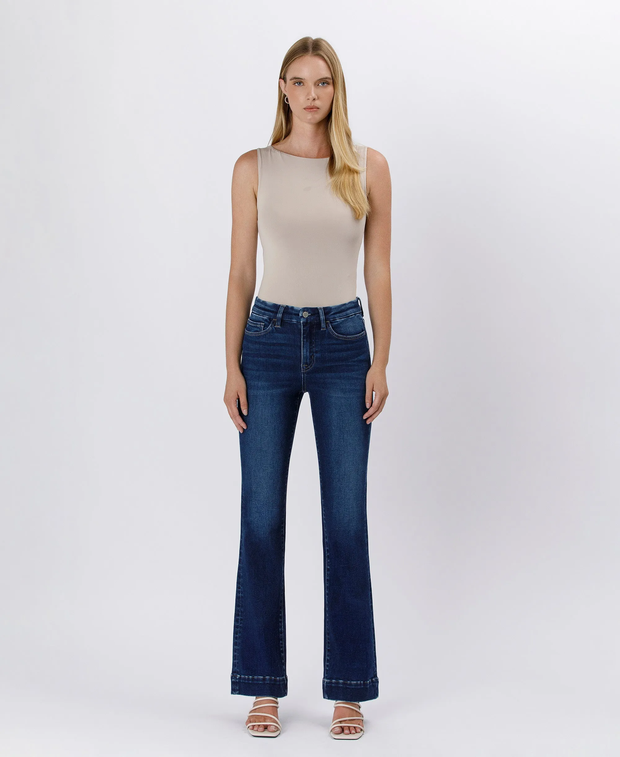 Blue Element - High Rise Trouser Hem Bootcut Jeans