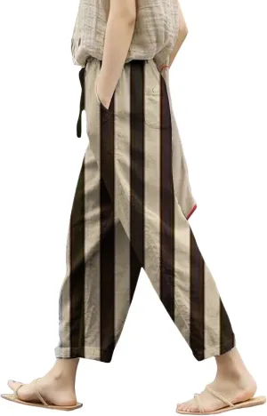 Capri Pants for Women Casual Drawstring Pants Beach Clothes Resort Wear for Women 2025 Yoga