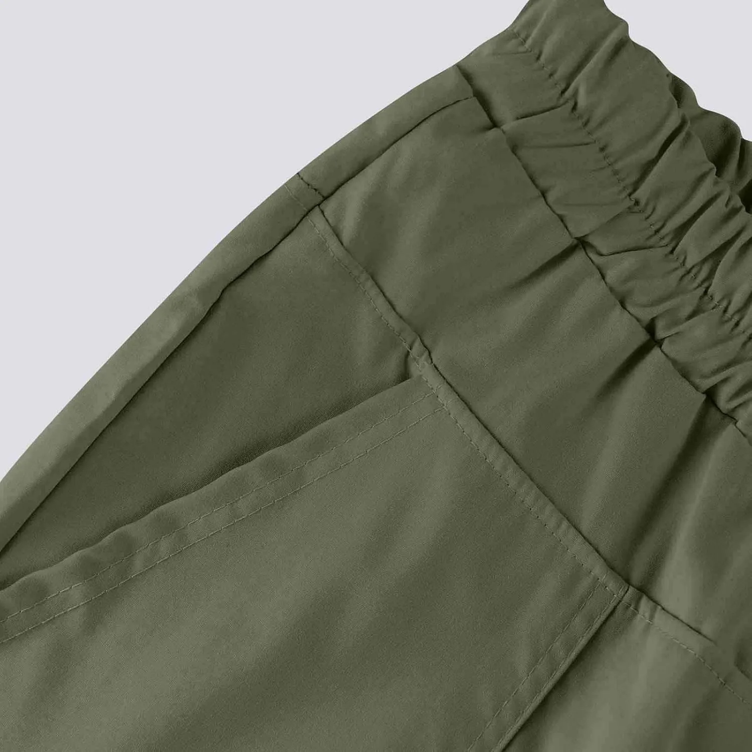 Capris Linen Pants Women Summer High Waisted Drawstring Baggy Tapered Ankle Trousers Fit Lounge Pants with Pockets