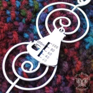 Chemistry Shawl Pin - Charmed Silver