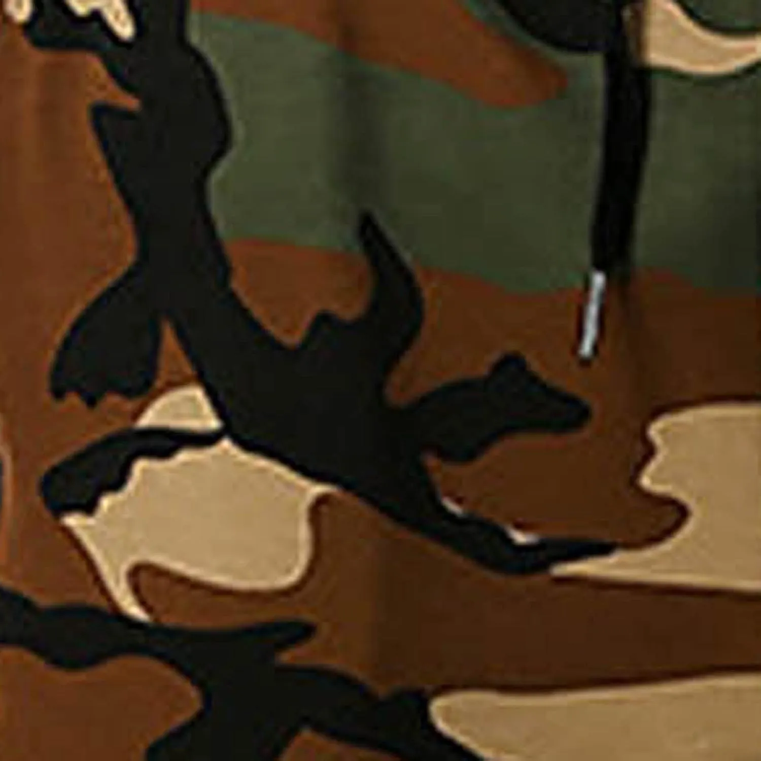 Cotton Men's Camo Jogger Pants Elastic Waist Drawstring Slim Fit Cargo Pockets Breathable Casual Outdoor Workout