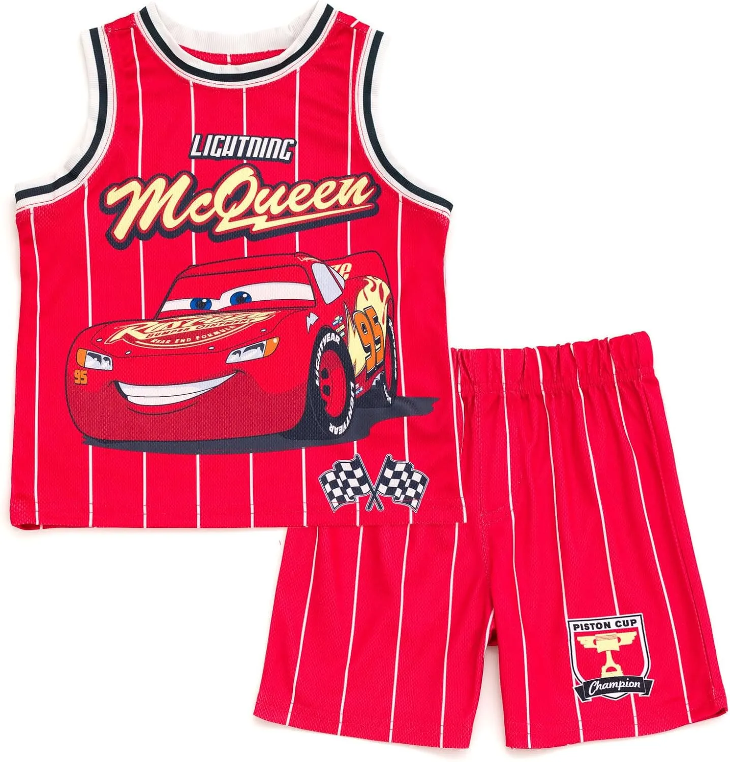 Disney Boys' Basketball Jersey & Shorts Set  Athletic Outfit for Toddlers & Big Kids (2T-10/12)