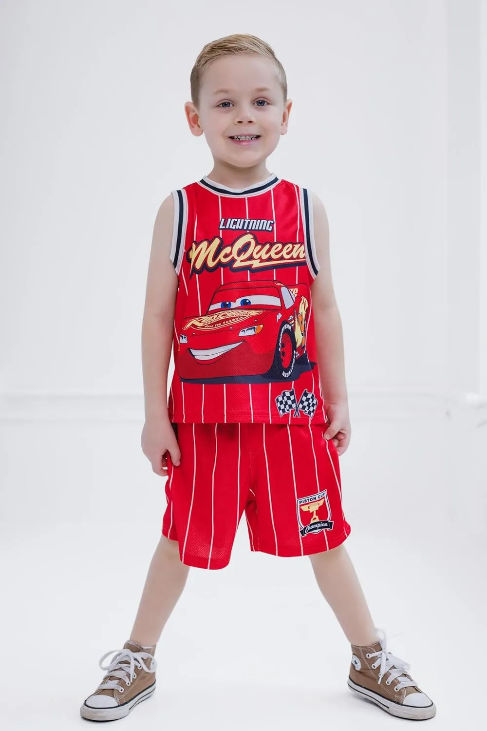 Disney Boys' Basketball Jersey & Shorts Set  Athletic Outfit for Toddlers & Big Kids (2T-10/12)