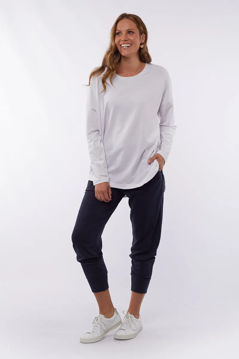 Elm - Society Long Sleeve Tee - White