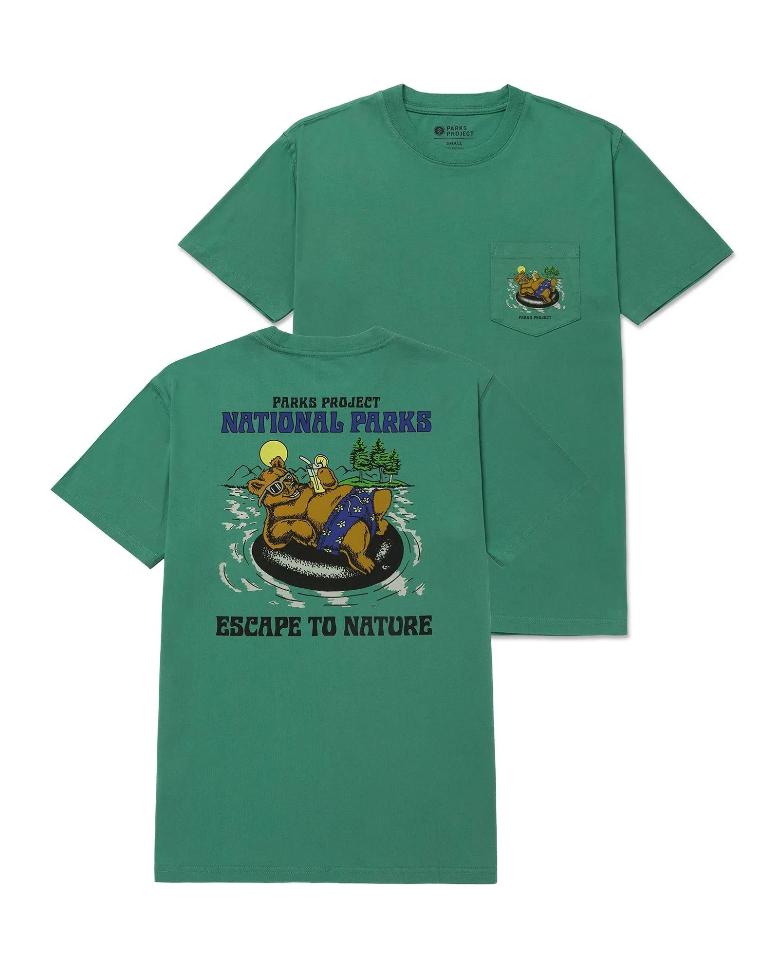Escape to Nature Bear Float Pocket Tee