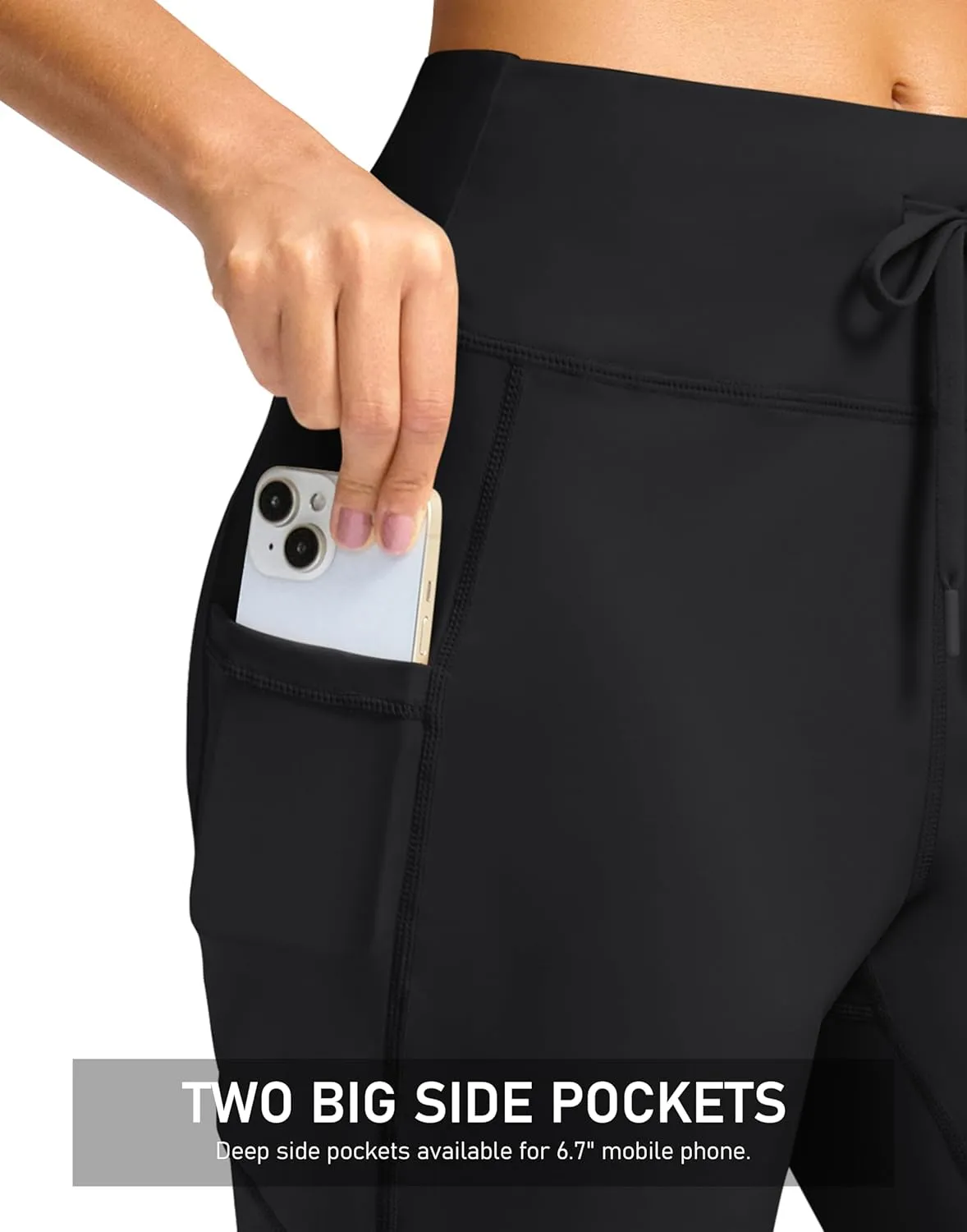 G Gradual Yoga Capri Pants for Women with Pockets High Waist Capris Leggings Tummy Control Straight Workout Summer Crop Pants