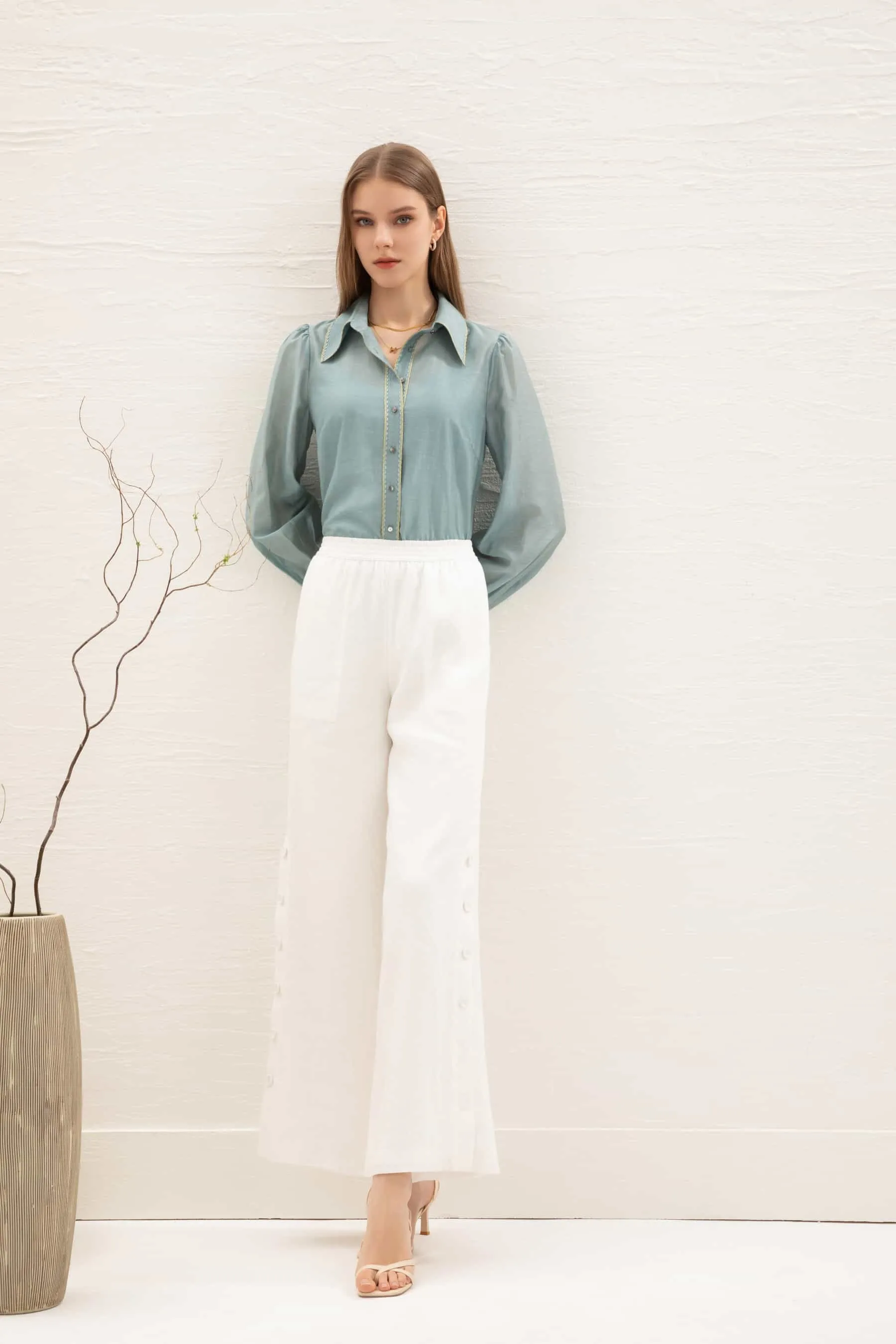 GDS Missika Tencel Blouse | Blue Haze