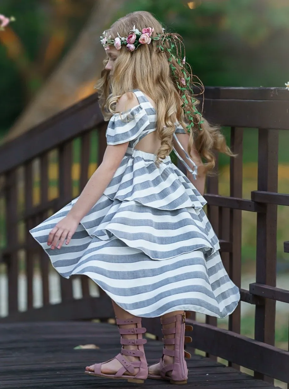 Girls Breezy in Stripes Dress