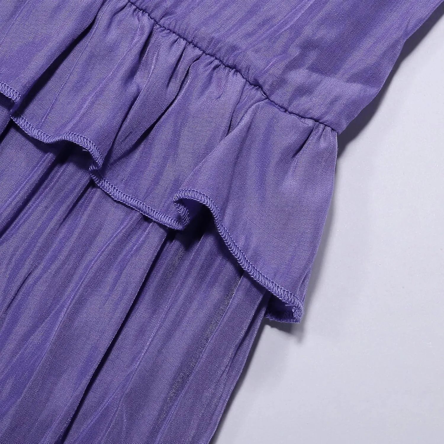 GOKKILRW Maxi Dresses for Women 2025 Summer Halter Long Dress Loose Flowy Boho Swing Smocked Ruffle Beach Dress Resort Wear