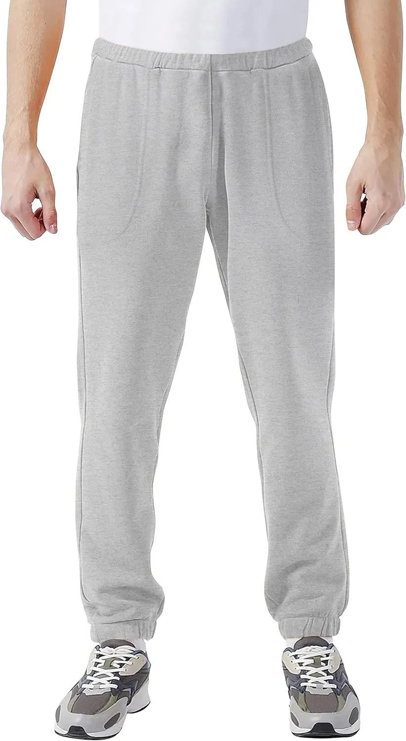 Hat and Beyond Mens Lightweight Sweatpants Elastic Pockets Jogger Pants