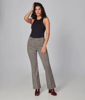 High Rise Jersey Houndstooth Pants