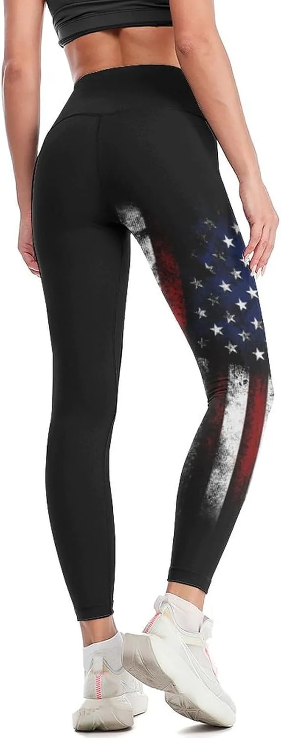 High Waisted Yoga Pants for Women Tummy Control 4 Way Stretch Running Workout Leggings Athletic Yoga Pants