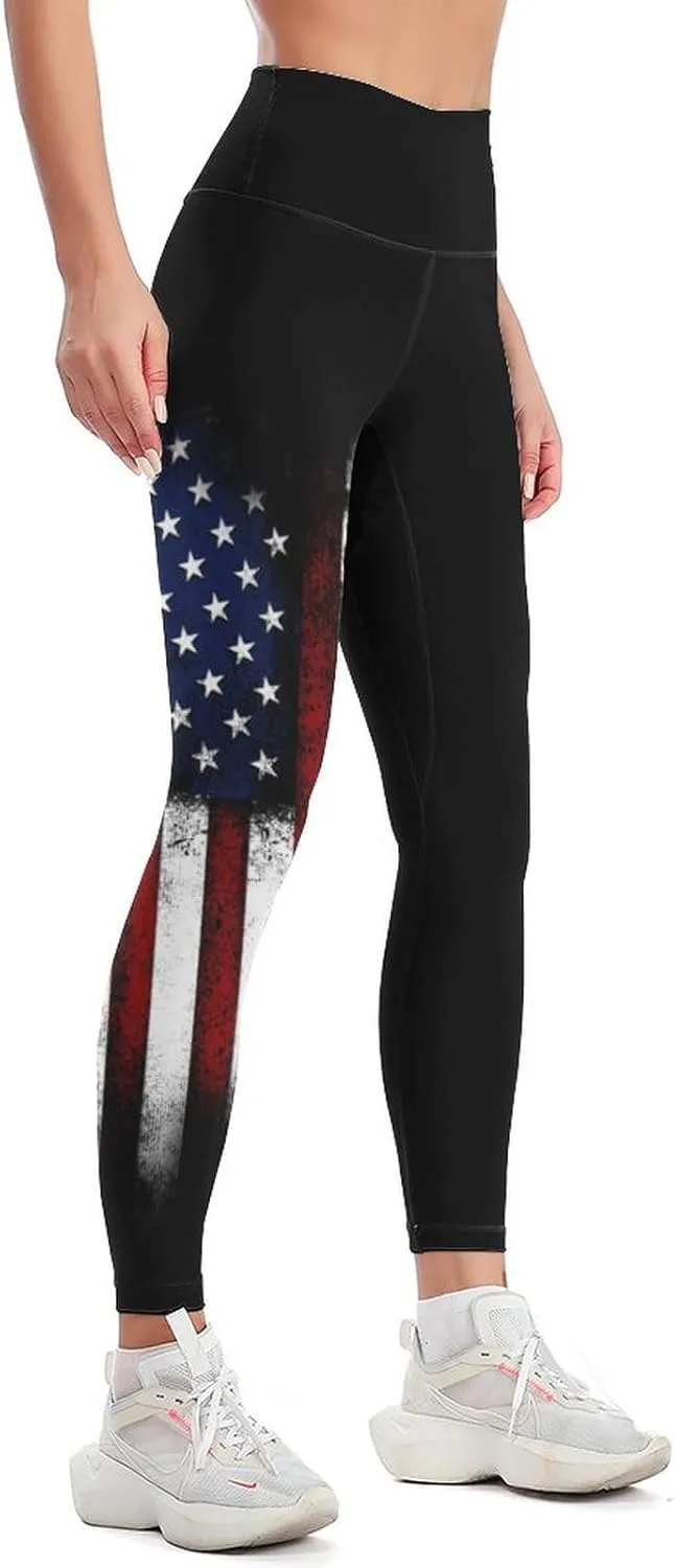 High Waisted Yoga Pants for Women Tummy Control 4 Way Stretch Running Workout Leggings Athletic Yoga Pants