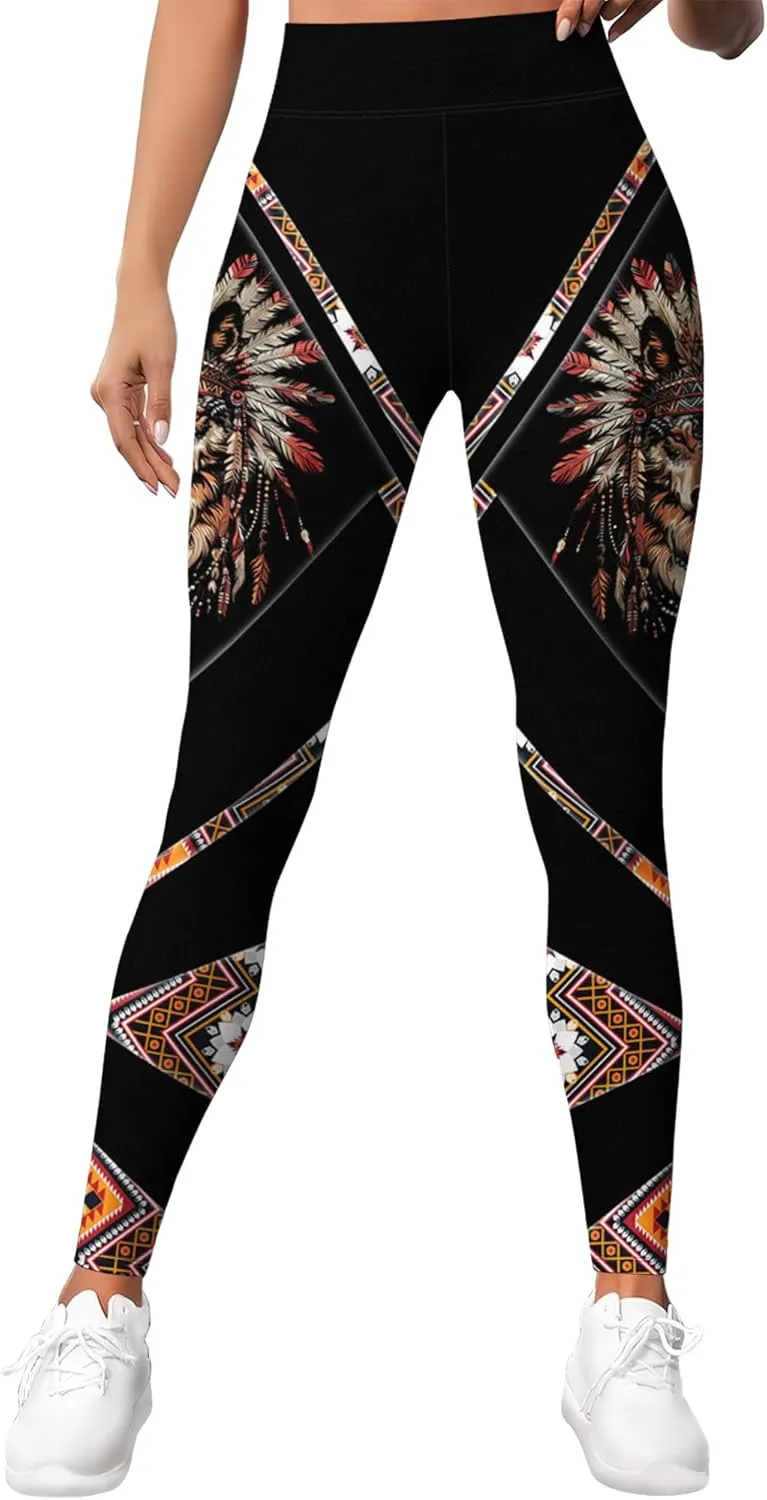 HIVICHI Funny Leggings for Women Printed Gym Womens Yoga Pants