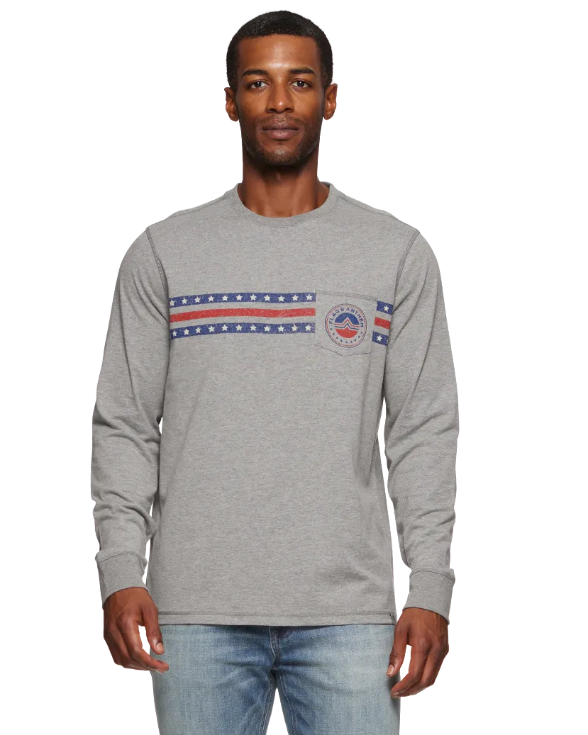 ICON LOGO POCKET CREWNECK TEE
