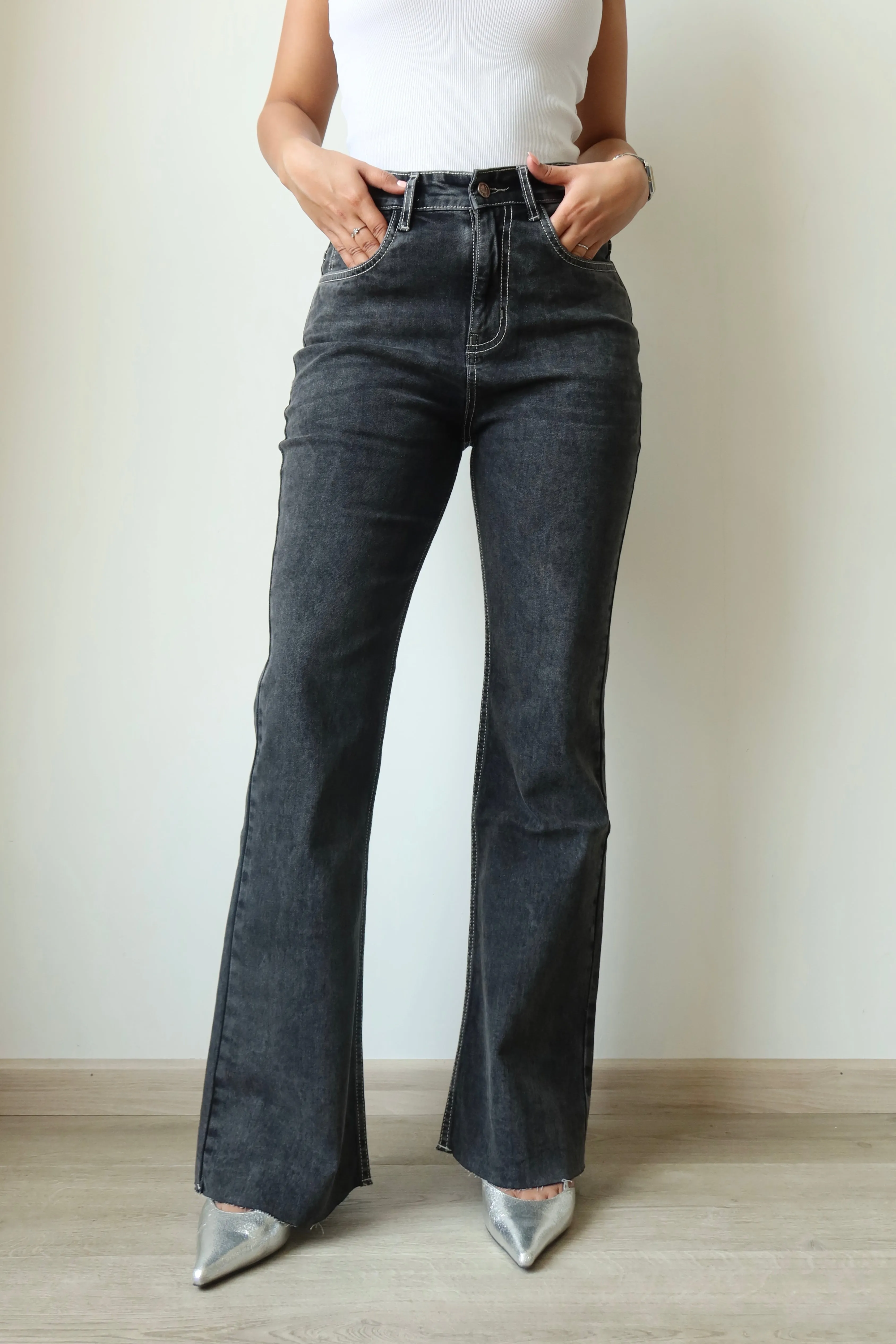 Iconic Babe Raw Edge Bootcut Jeans