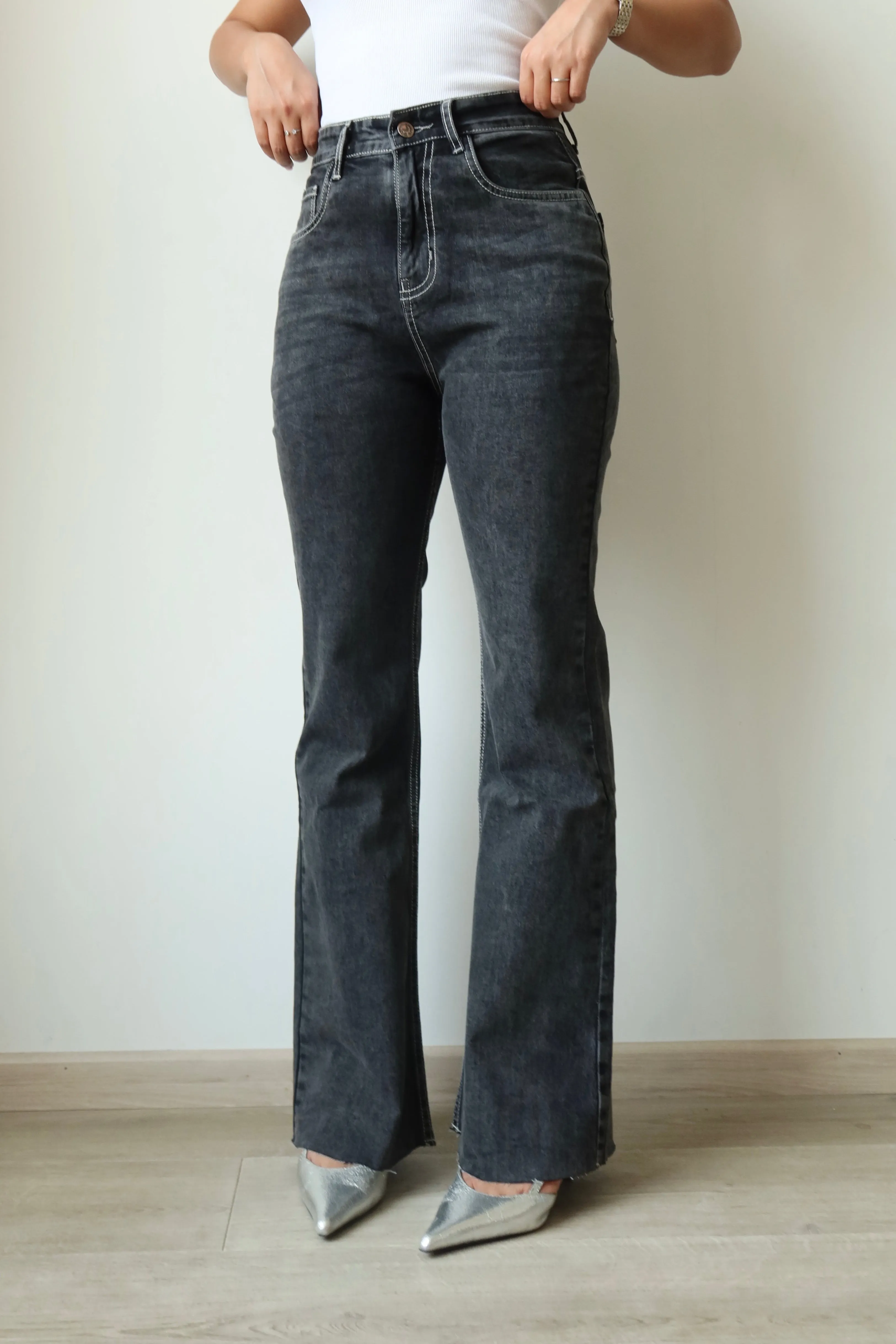 Iconic Babe Raw Edge Bootcut Jeans