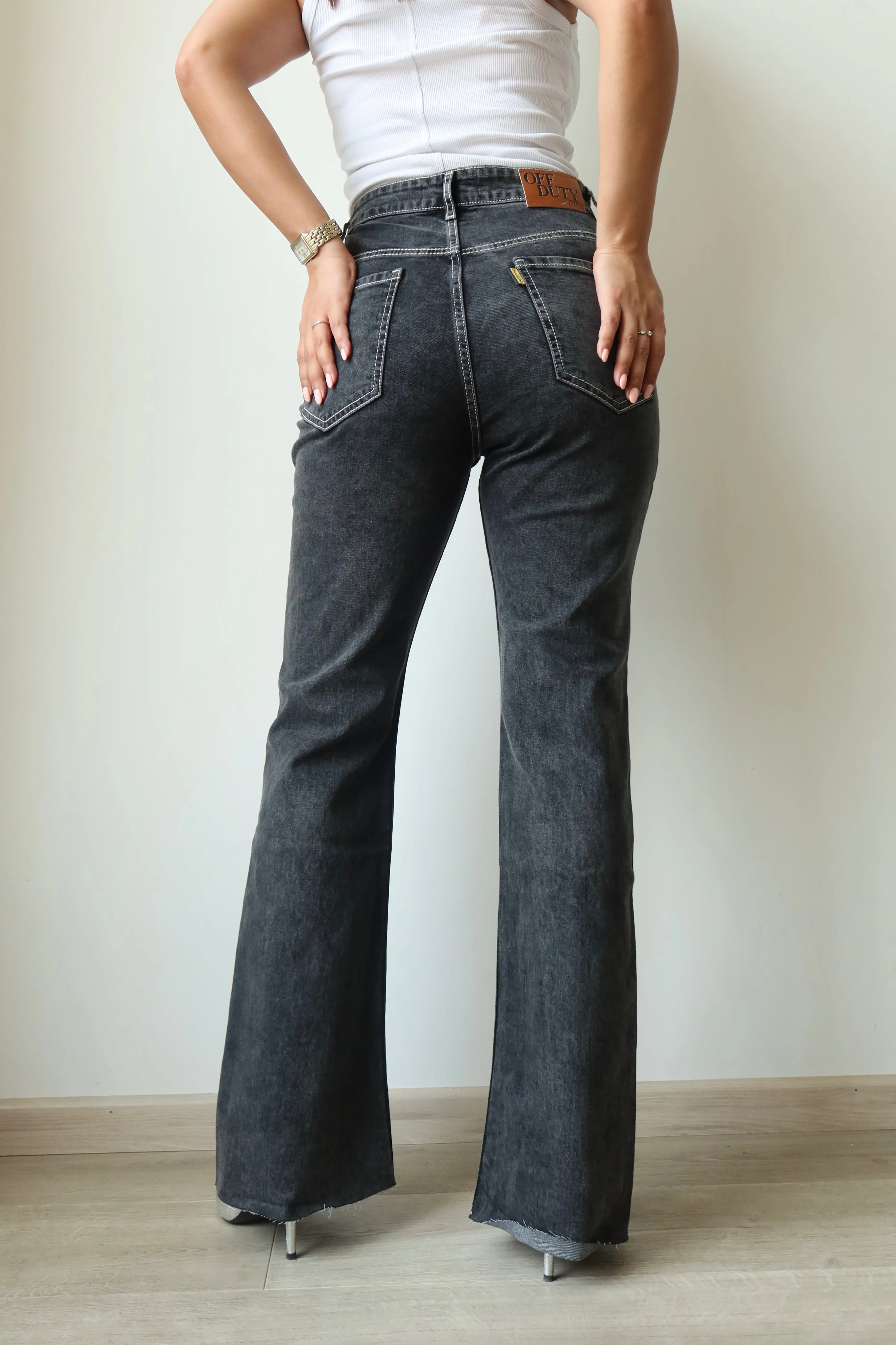 Iconic Babe Raw Edge Bootcut Jeans