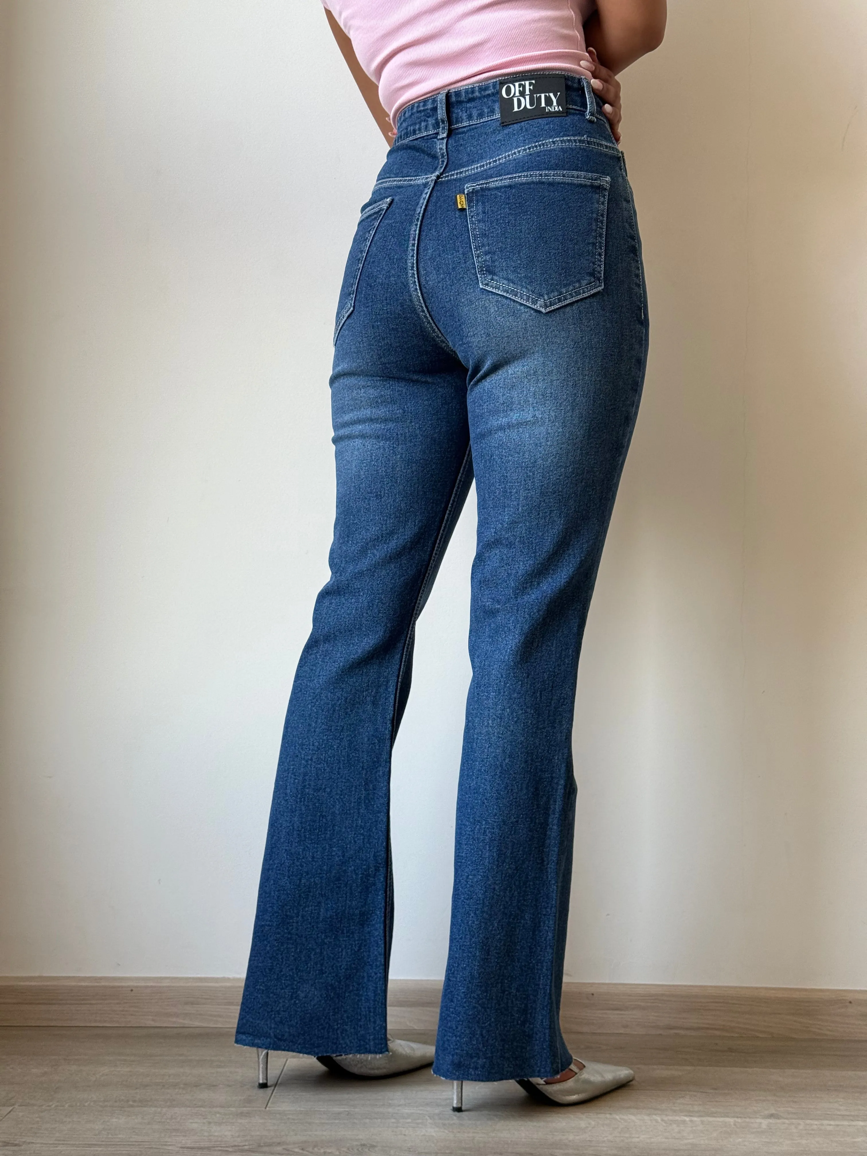 Iconic Babe Raw Edge Bootcut Jeans