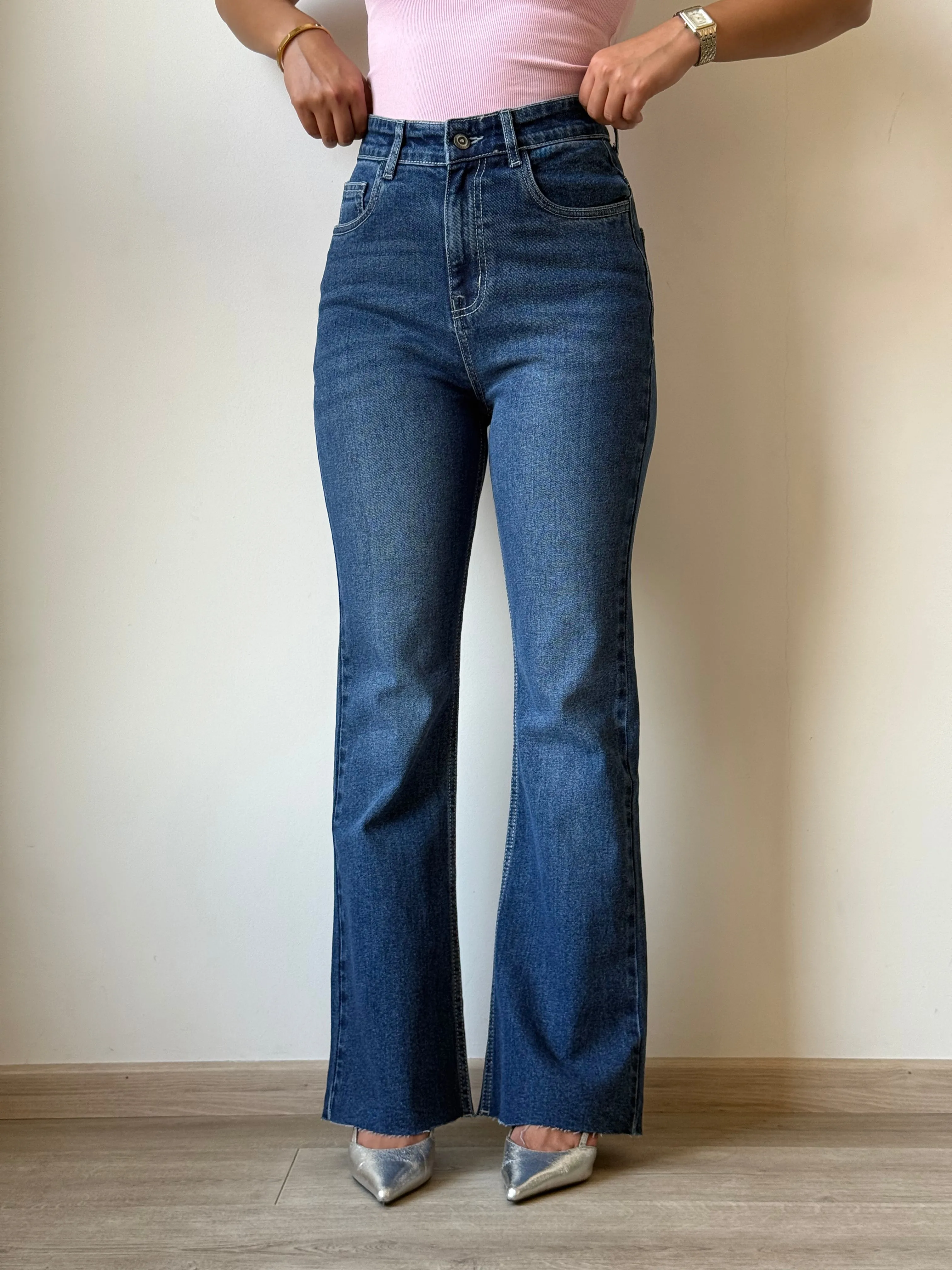 Iconic Babe Raw Edge Bootcut Jeans