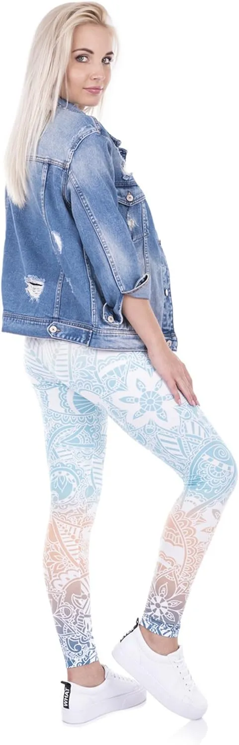 JINKAIJIA Women's Regular Size and Large Size Fashion Designs Digital 3D Printed Leggings(DDK100-1L)
