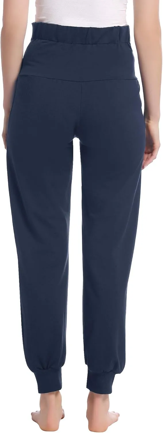 Joyaria Womens Maternity/Pregnancy Jogger Pants Over The Belly Sweatpants