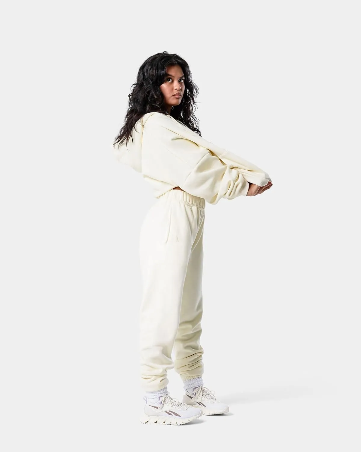 Kamo Fitness CozyTec High-Waisted Sweatpants for Women Baggy: Comfy Lounge Pants with Pockets Crafted from Soft Thick Fleece
