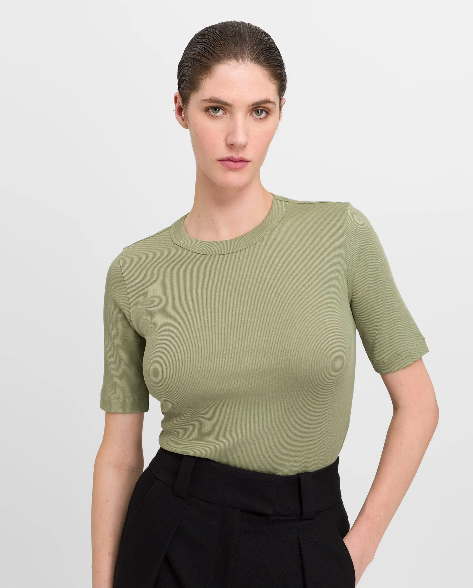 KRISTIN Rib T-Shirt