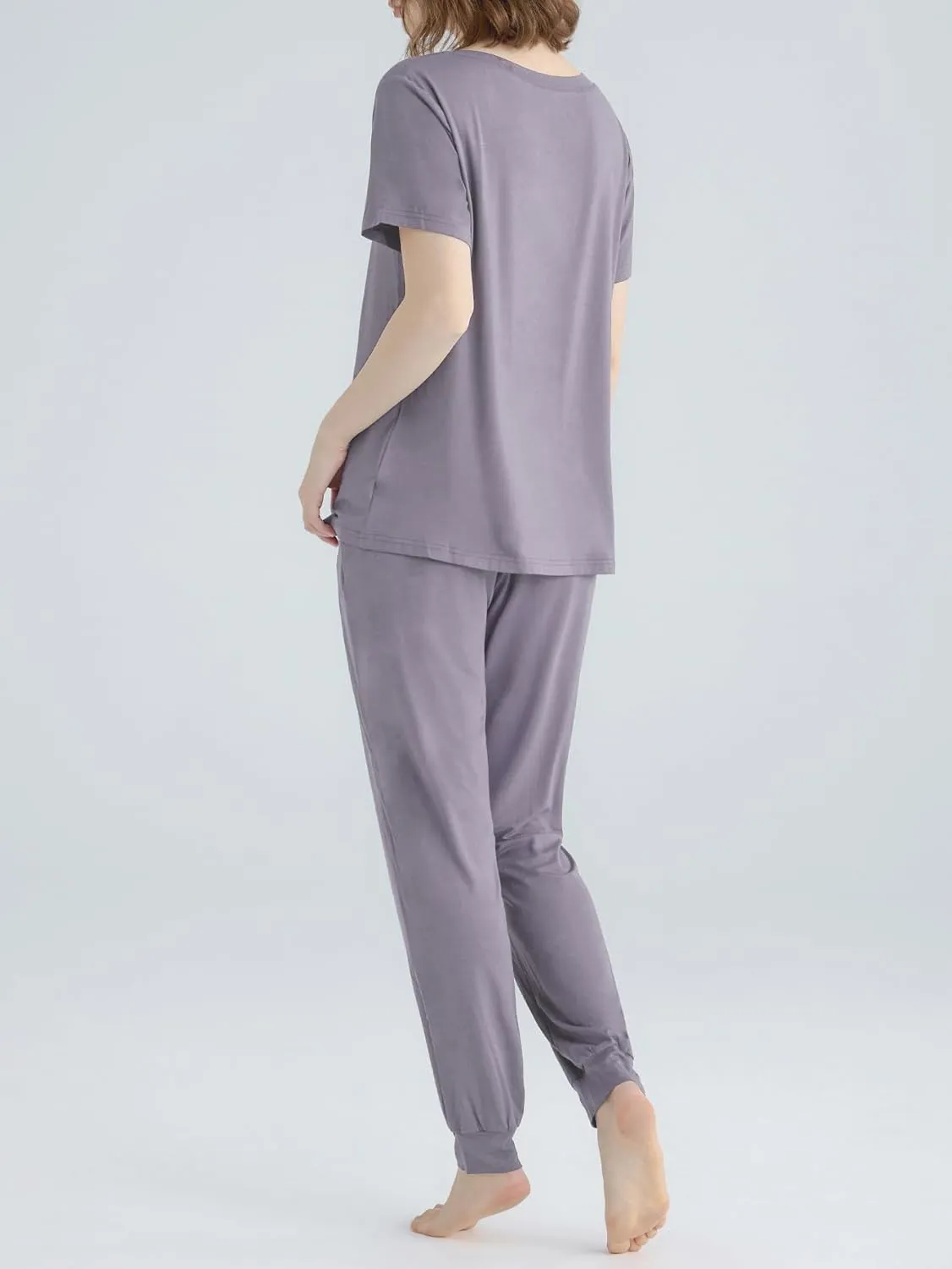 Latuza Women's Viscose Jogger Pants Lounge Pajamas Set