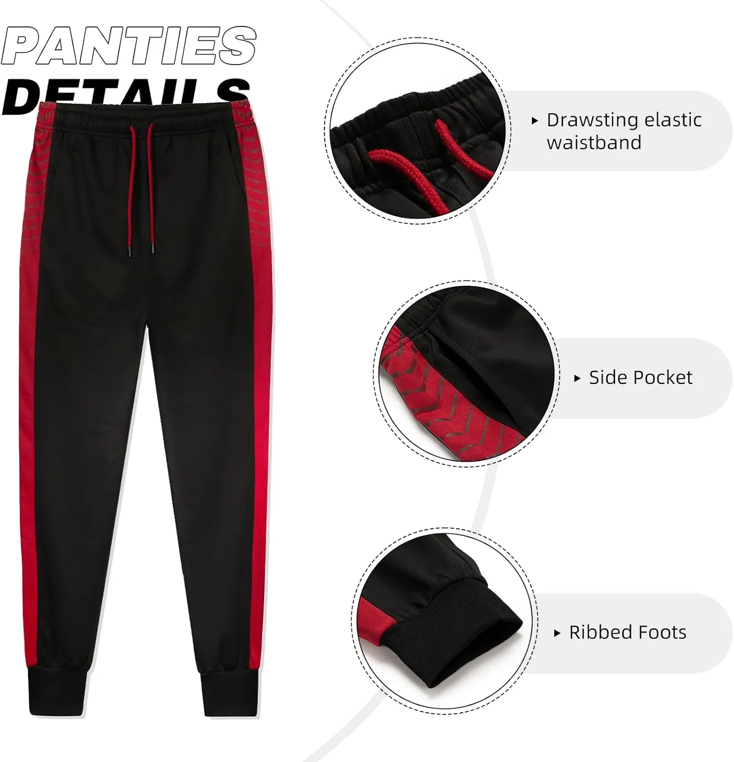 LBL Leading the Better Life Men's Sweat Suit 2 Piece Outfit Casual Contrast Sports Jogging Tracksuits Set