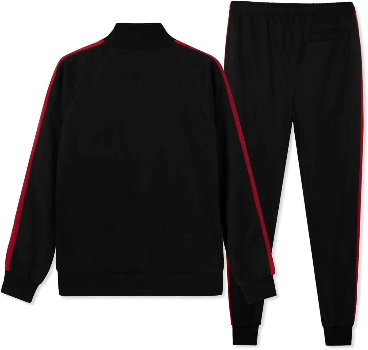 LBL Leading the Better Life Men's Sweat Suit 2 Piece Outfit Casual Contrast Sports Jogging Tracksuits Set