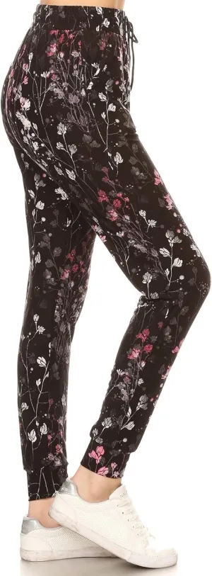 Leggings Depot Premium Women's Joggers Popular Print High Waist Track Pants(S-XL) BAT2