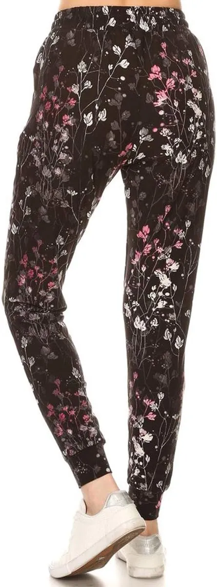 Leggings Depot Premium Women's Joggers Popular Print High Waist Track Pants(S-XL) BAT2