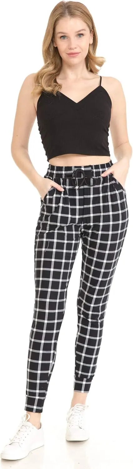 Leggings Depot Premium Women's Joggers Popular Print High Waist Track Pants(S-XL) BAT2