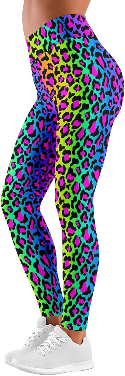 Leggings for Women Funny Printed Gym Womens Yoga Pants Floral Legging Tropical Athletic Pant