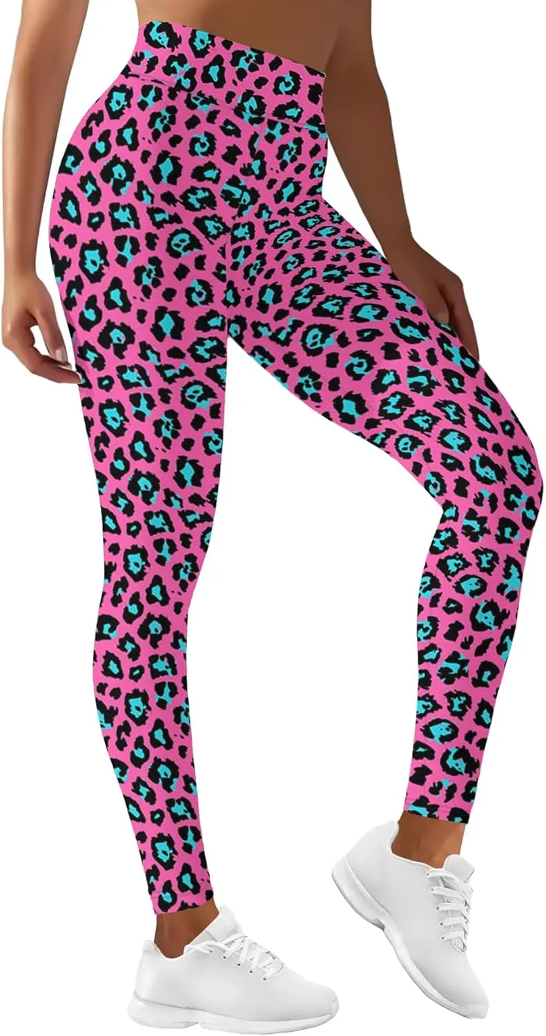 Leggings for Women Funny Printed Gym Womens Yoga Pants Floral Legging Tropical Athletic Pant