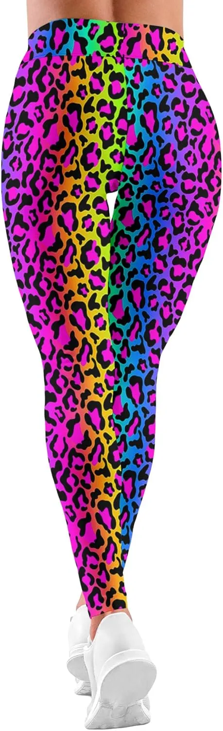 Leggings for Women Funny Printed Gym Womens Yoga Pants Floral Legging Tropical Athletic Pant