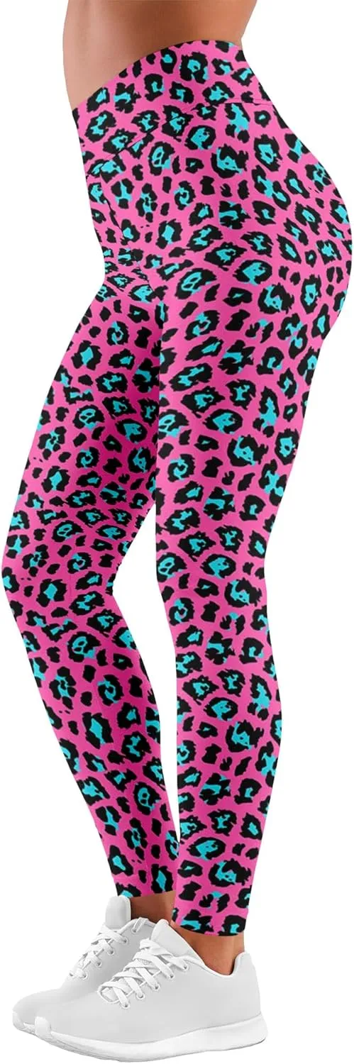 Leggings for Women Funny Printed Gym Womens Yoga Pants Floral Legging Tropical Athletic Pant