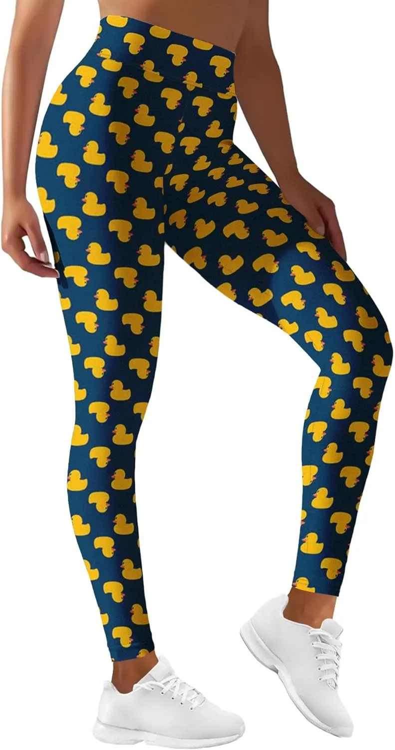 Leggings for Women Funny Printed Gym Womens Yoga Pants Floral Legging Tropical Athletic Pant